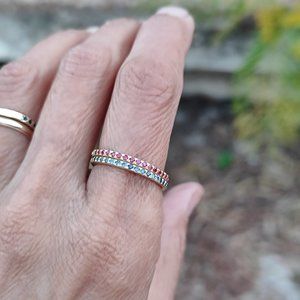 14K solid Yellow Gold Sapphire and Rubys rings.